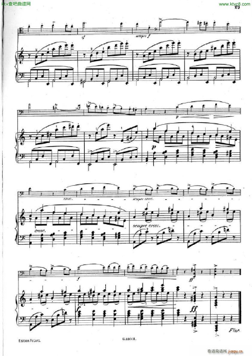 Hummel Sonata for cello and piano(钢琴谱)27