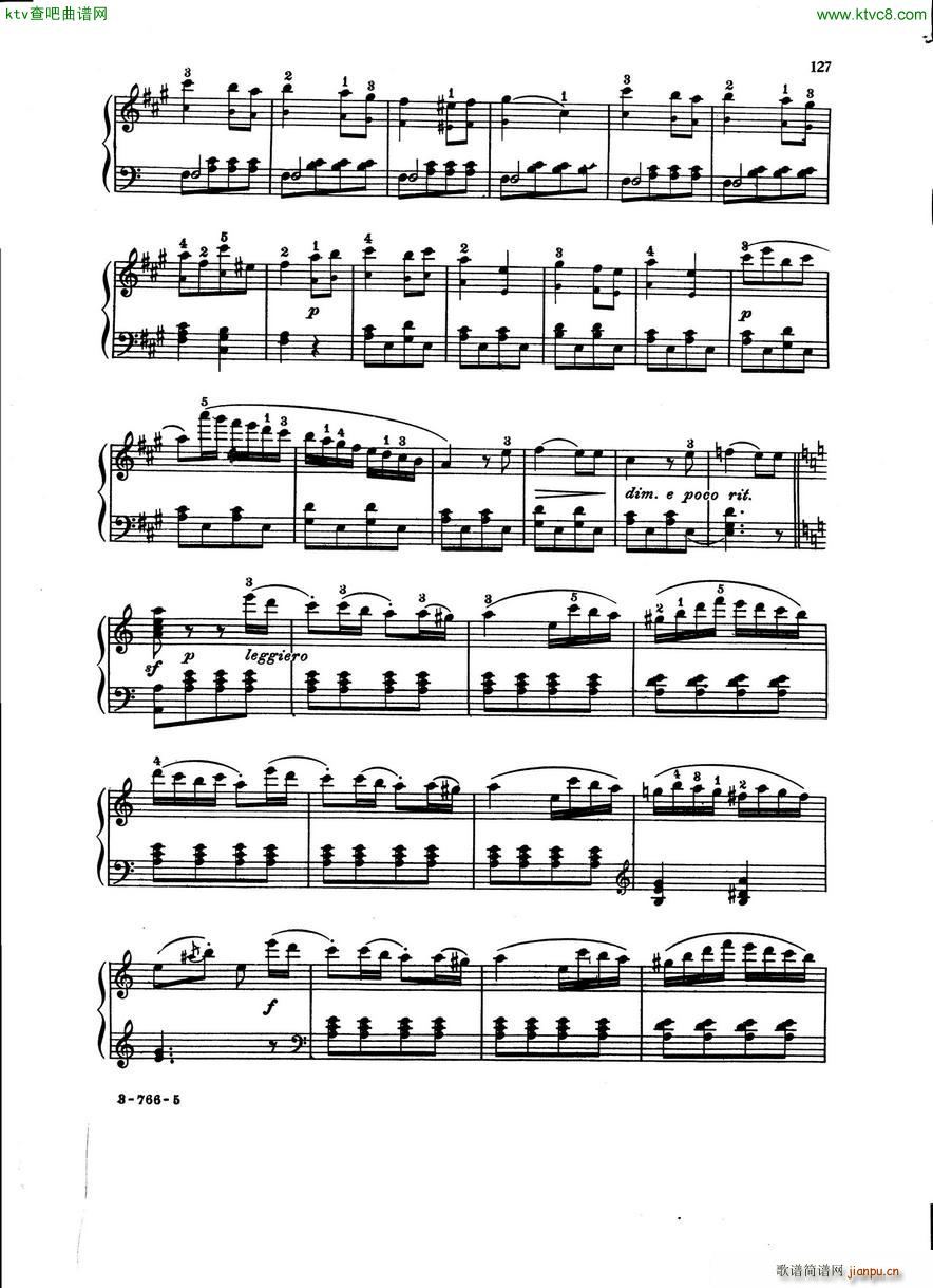 Burgmuller Rondo alla Turca Op 68(钢琴谱)3