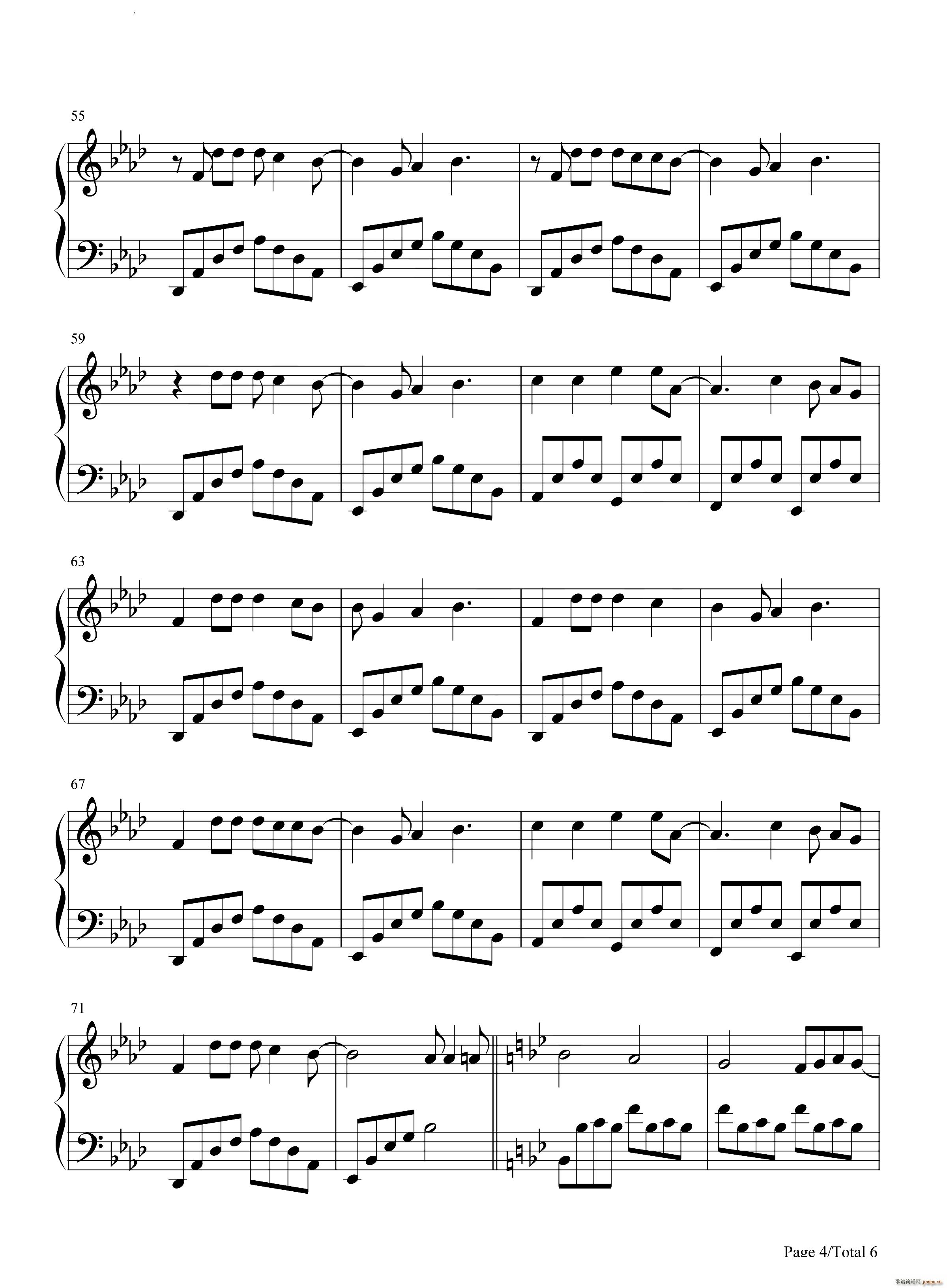 Night Changes夜色渐浓钢琴版(钢琴谱)5