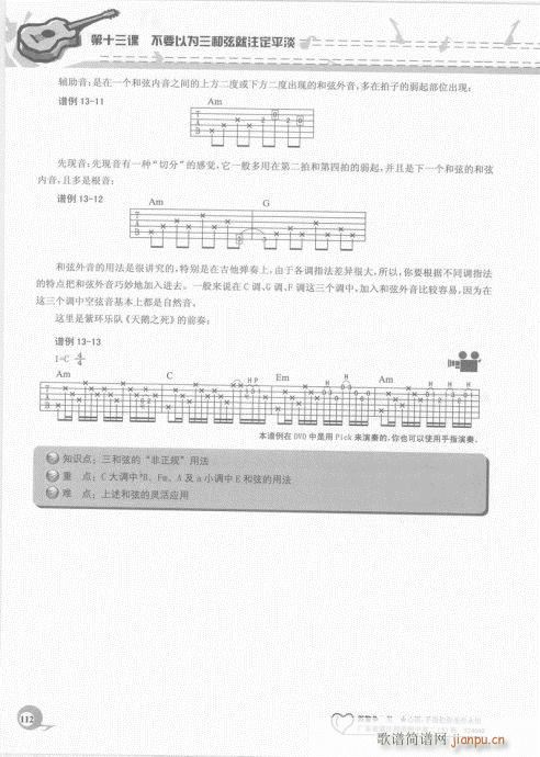 吉他自学20课101-120(吉他谱)12