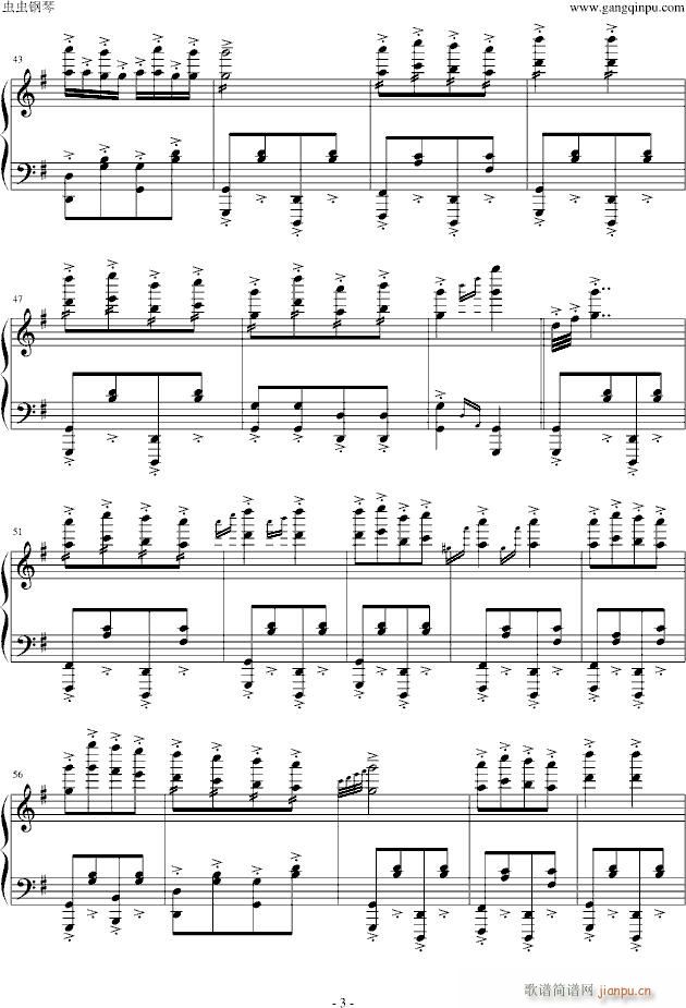 康康舞曲 The can can(钢琴谱)3