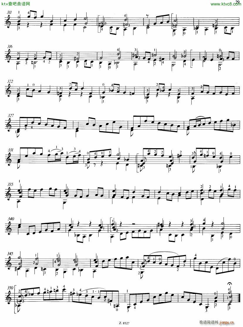 Bach JS BWV 1005 Sonata for Solo Violin in C(钢琴谱)37