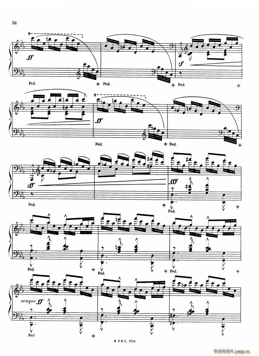 Chaminade 6 Etudes Op35 一 6 Etudes Op35 一(十字及以上)36