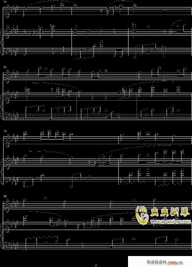 海 蔚蓝 x i 杰(钢琴谱)3