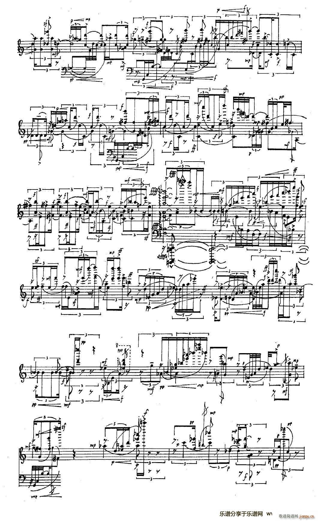 烁 之一(钢琴谱)5
