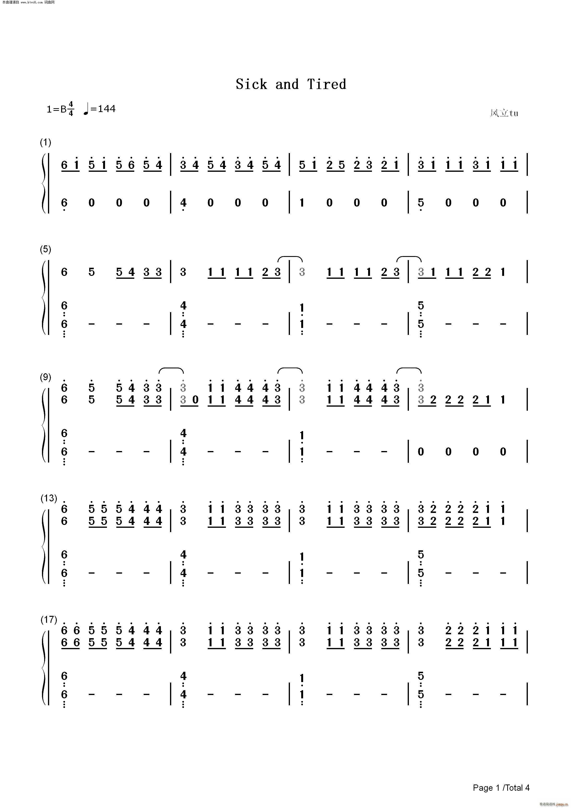 Sick and Tired(十字及以上)6