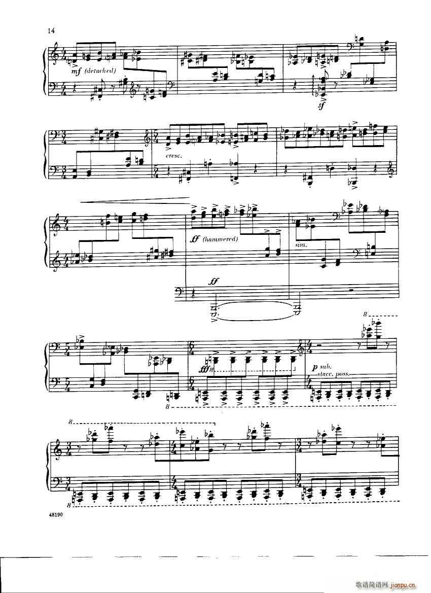 Corigliano Etude Fantasy Etude Fantasy(十字及以上)15