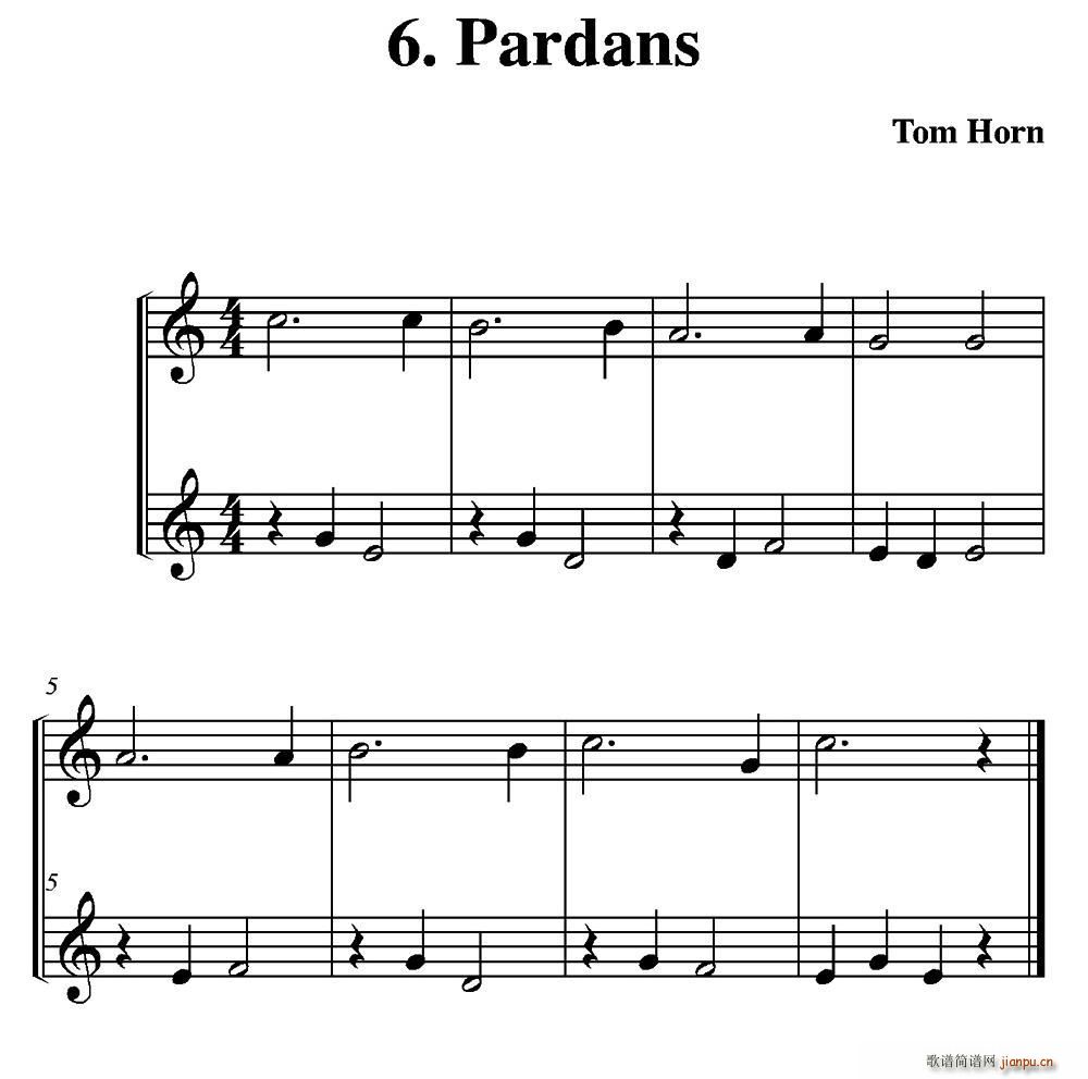 Pardans 二重奏(总谱)1