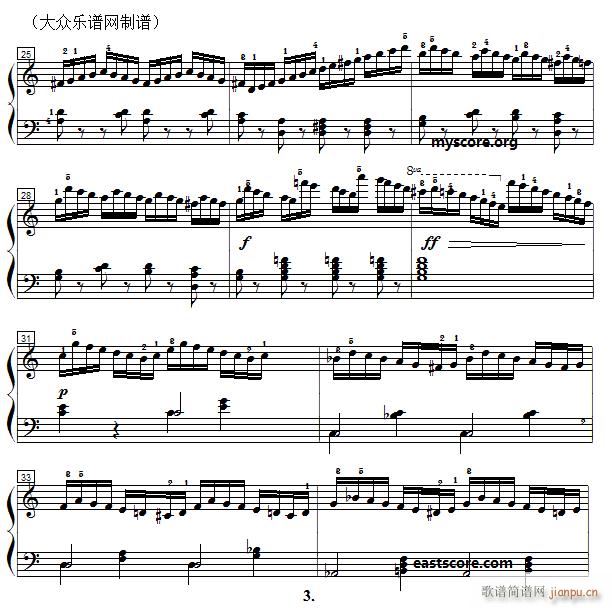 车尔尼 钢琴快速练习曲 Czerny 299 第8首 及练习提示(钢琴谱)3