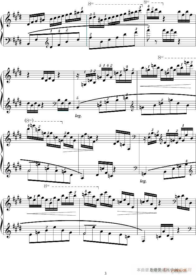 练习曲op 73 no 1(钢琴谱)3