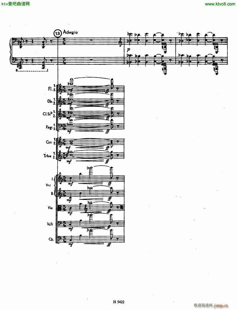 Fiser concerto da camera for piano full score(钢琴谱)10