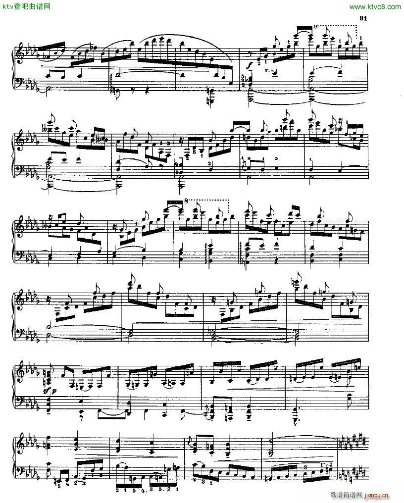 Balakirev Piano Sonata In B Flat Minor(钢琴谱)30