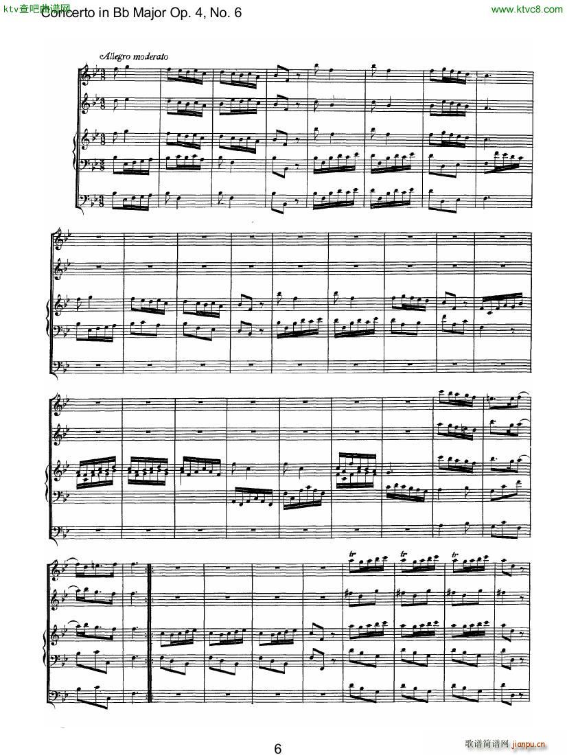 Handel 04 6 OrganConc(钢琴谱)6