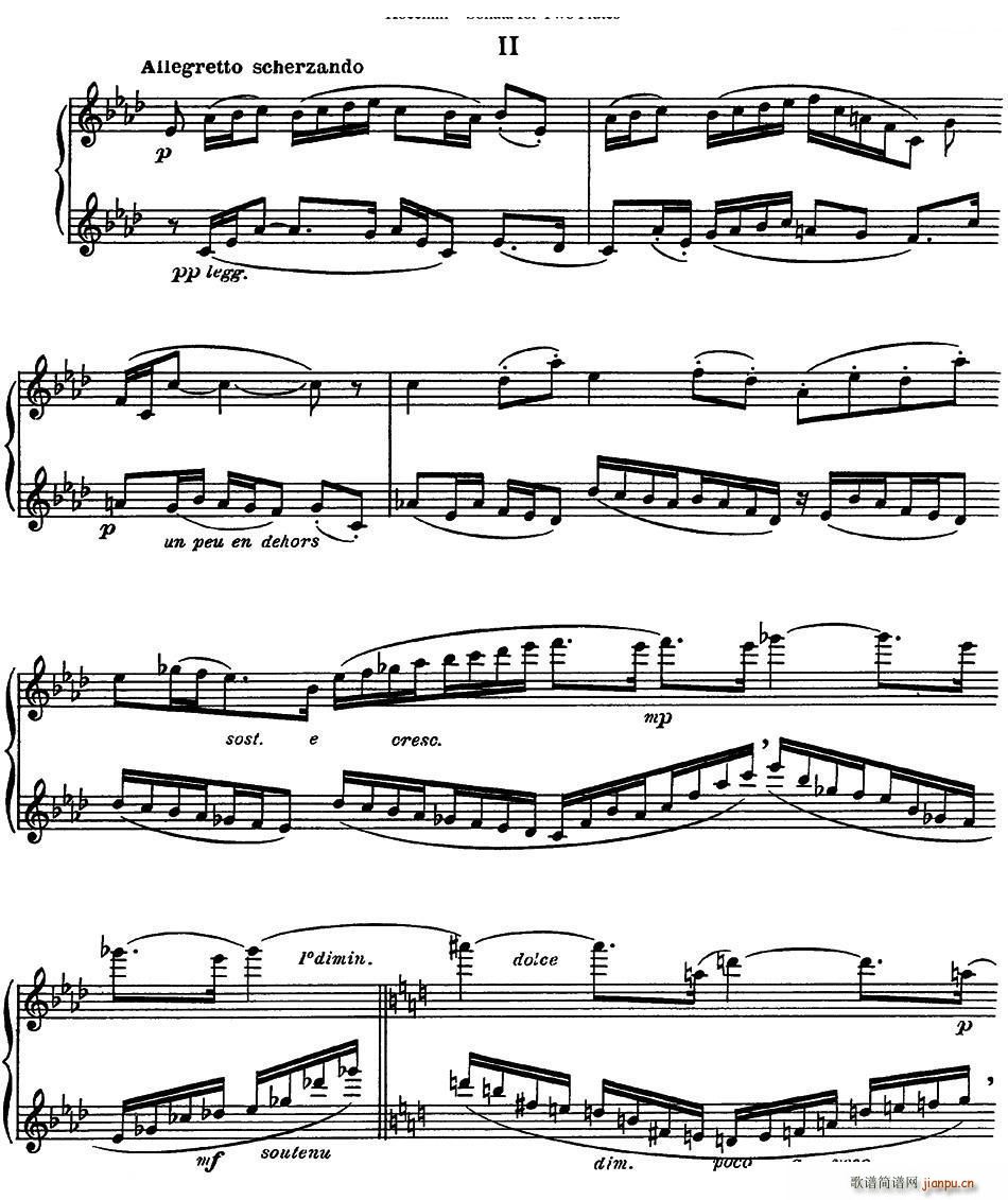 考埃琳双长笛奏鸣曲 NO 2(笛箫谱)1