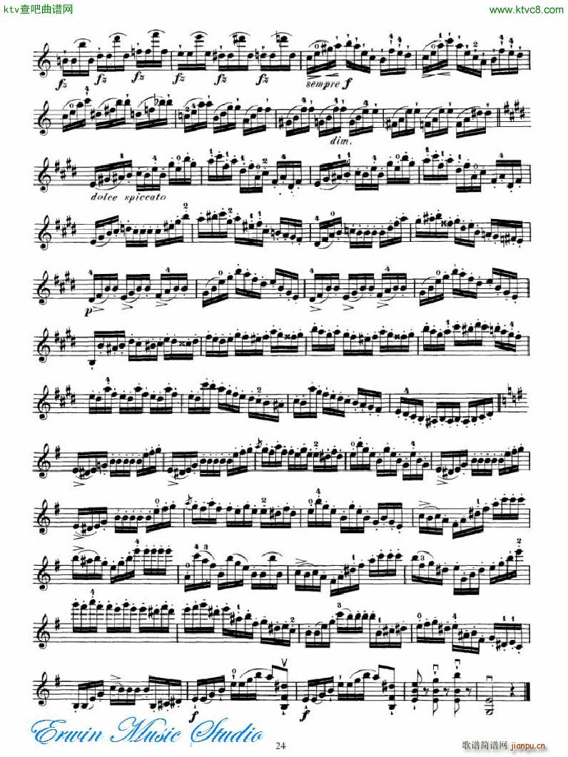 马扎斯 75首渐进式旋律练习 图书2 27首Brilliante 练习2(十字及以上)8