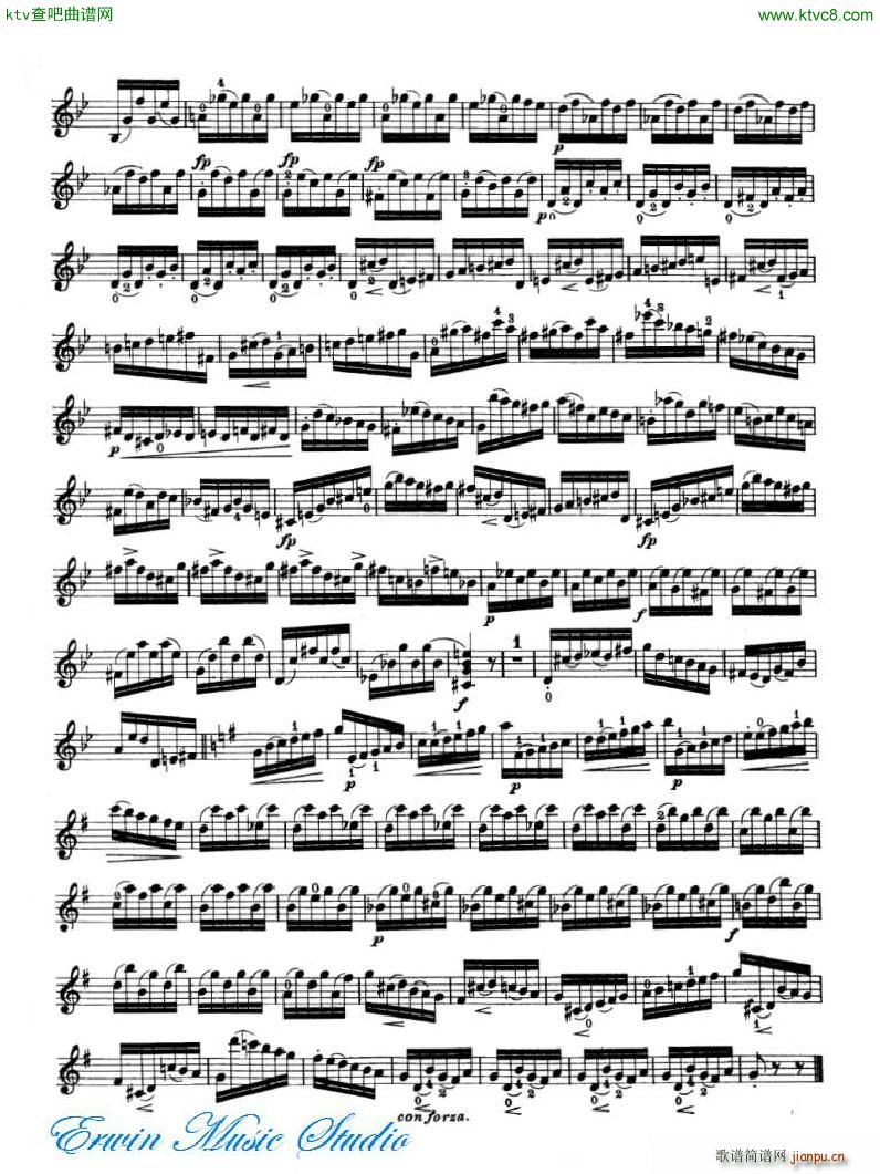 罗德 24首练习曲Pierre Rode 24 Studi Per violino 17 24(十字及以上)12