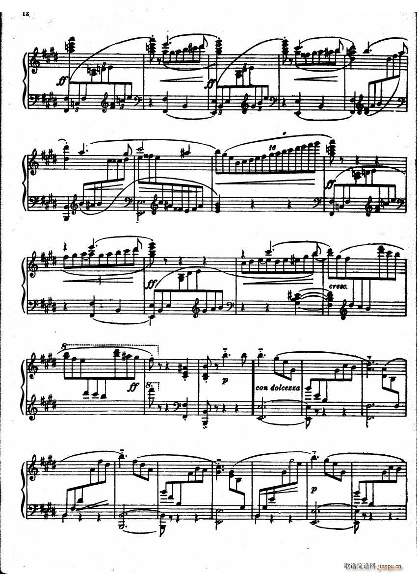 Castro Caprice Valse Op1 Caprice Valse Op1(十字及以上)12