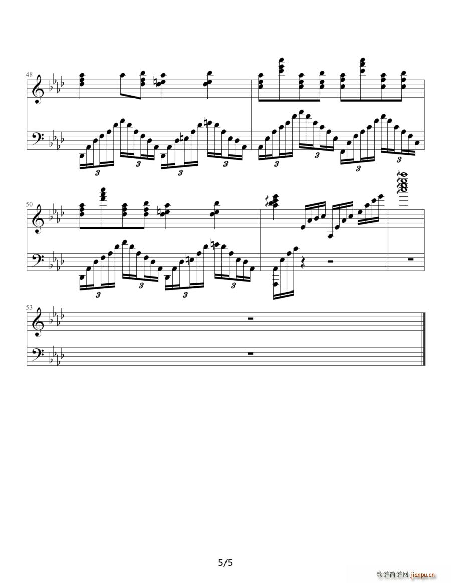 奔放的旋律 人鬼情未了 主题曲(十字及以上)5