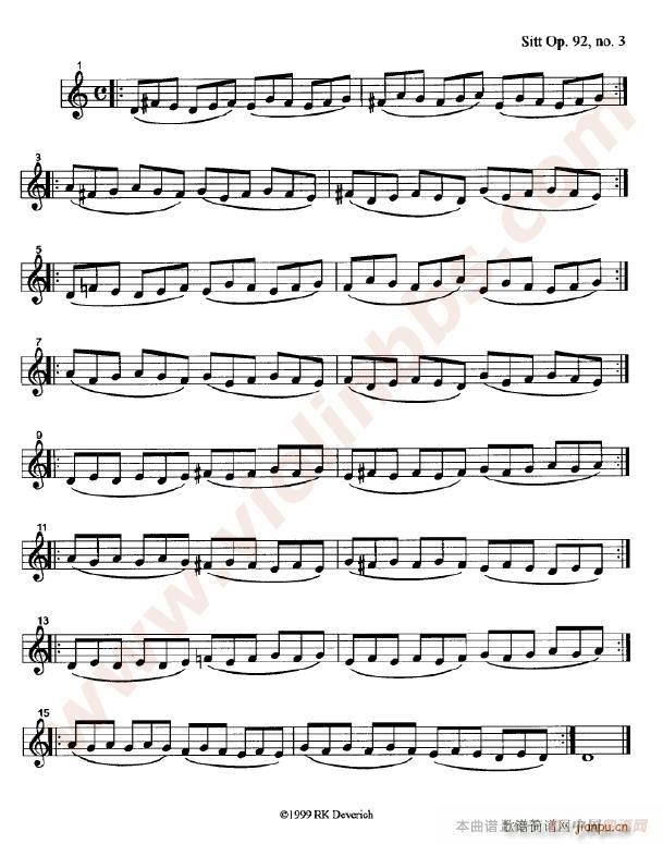 训练左手手指的颗粒性练习曲(钢琴谱)7