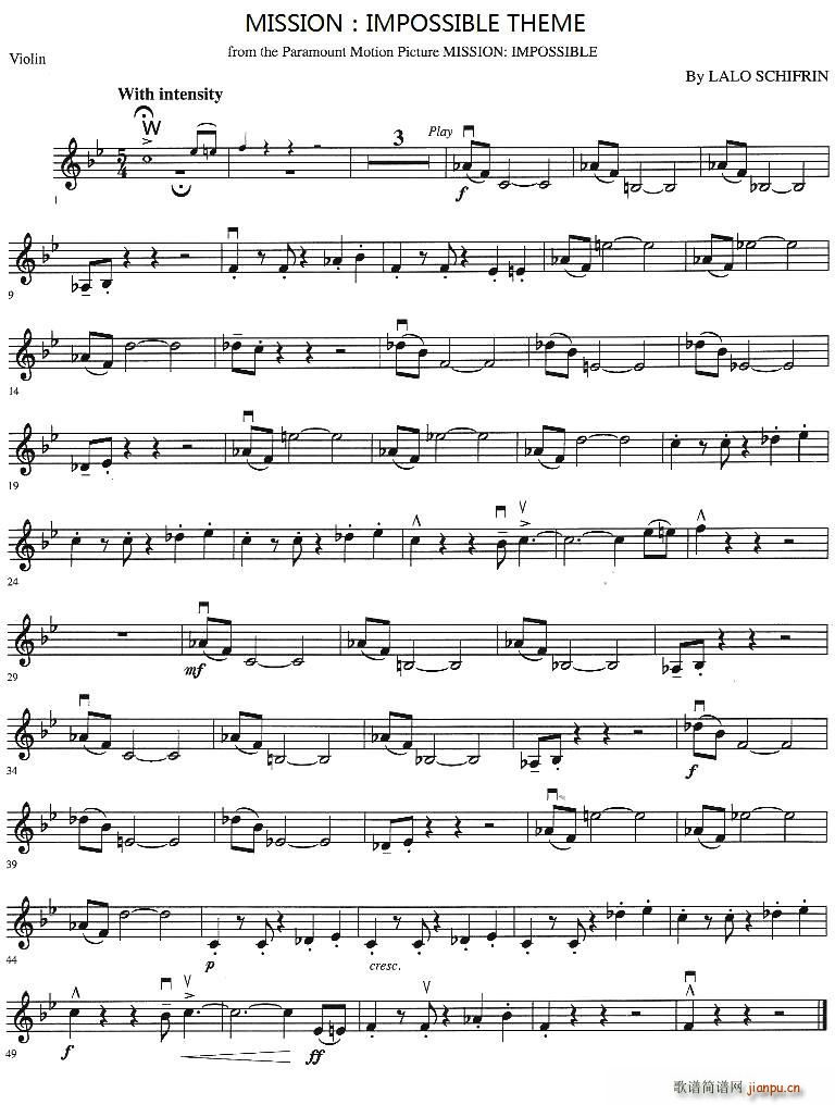 MISSION IMPOSSIBLE THEME(十字及以上)1