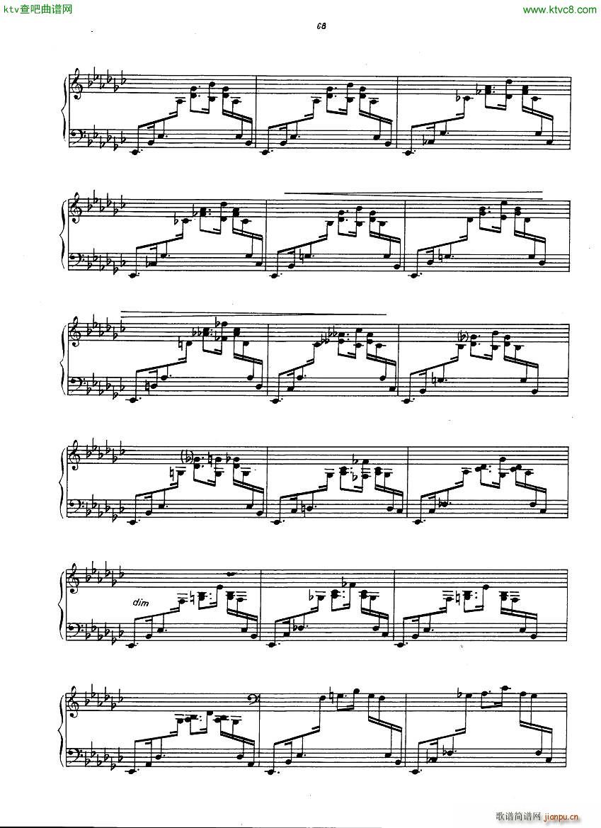 Gulda Prelude Fugue(钢琴谱)5