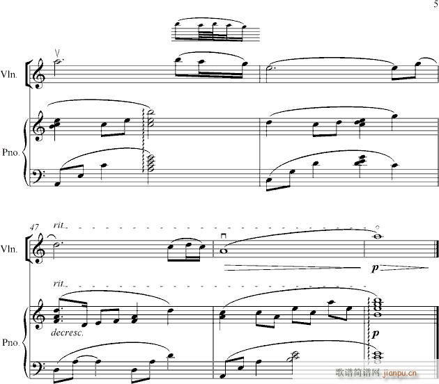 娜娜 和 Lara 演奏版 Grief and sorrow(钢琴谱)5