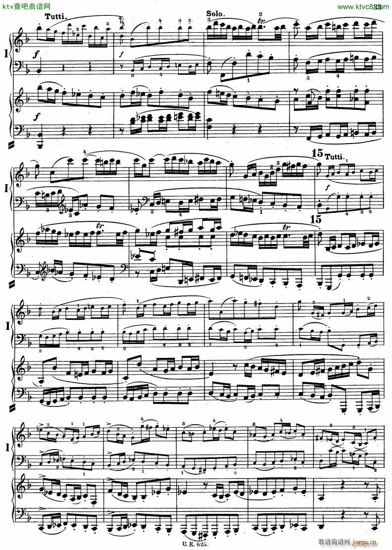 Bach JS BWV 1052 Keyboard Concerto in d ed R ntgen(钢琴谱)36