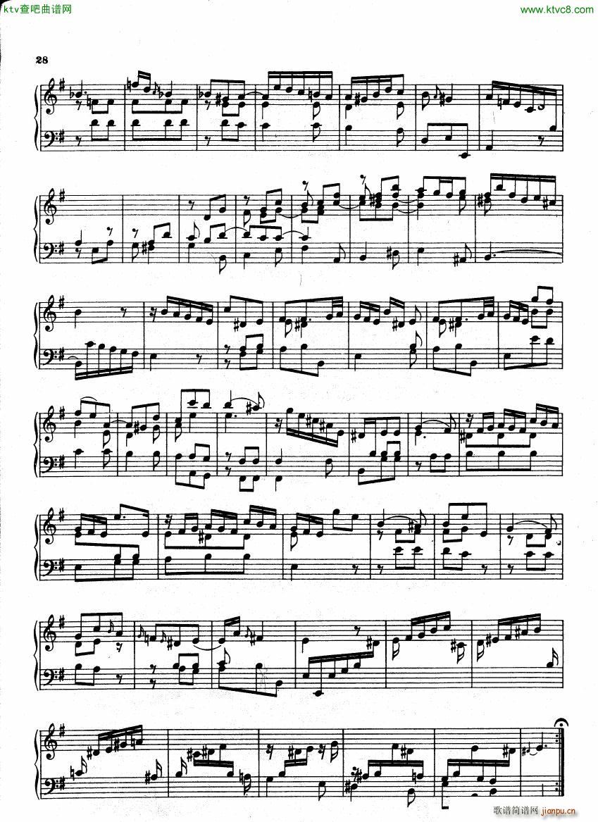 Bach CPE 6 Wurttemberg Sonatas(钢琴谱)25