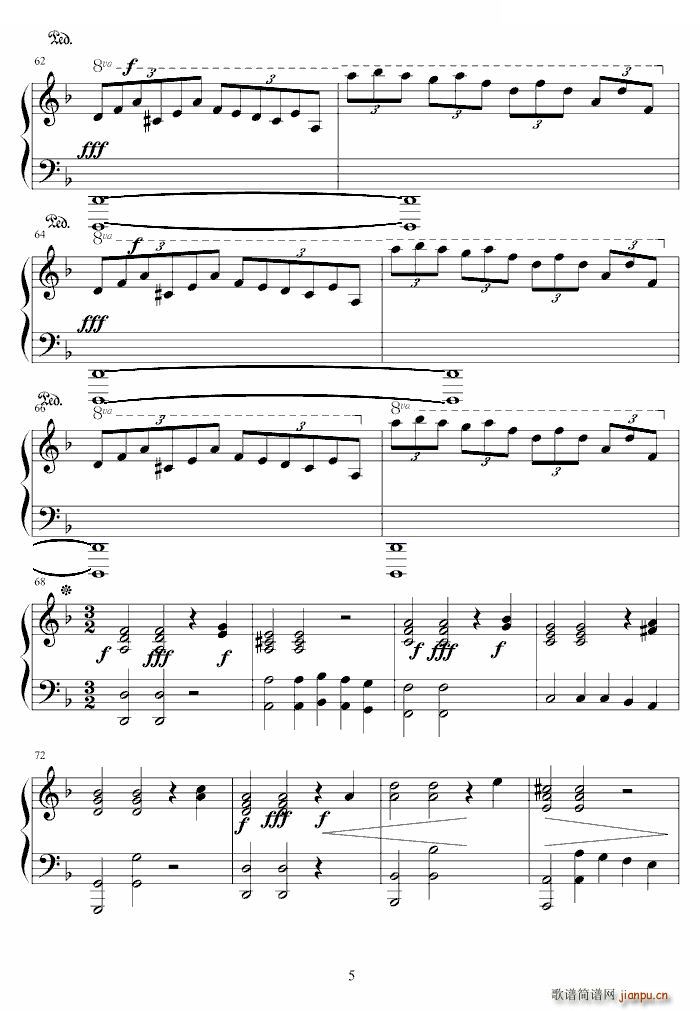 萨拉邦变奏曲 Sarabande Sarabande(十字及以上)5