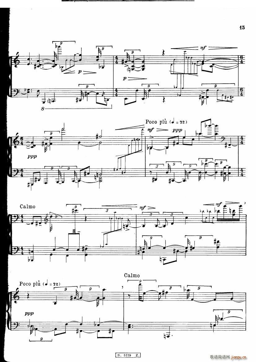 Berio Cinque Variazioni Cinque Variazioni(十字及以上)16