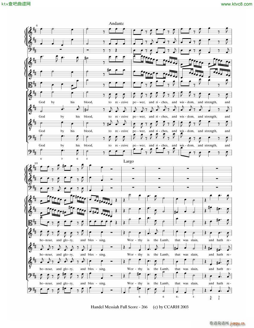 G F Handel Messiah Open Score 七(钢琴谱)25