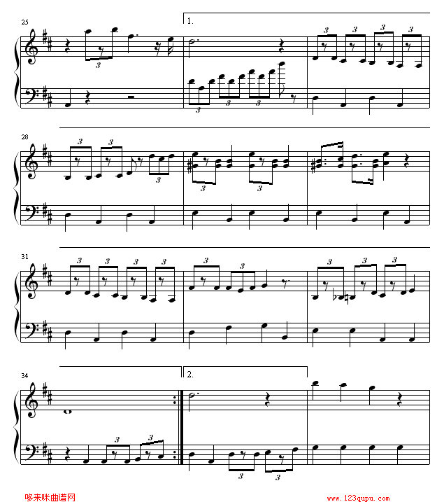 小叮当主题曲(钢琴谱)3
