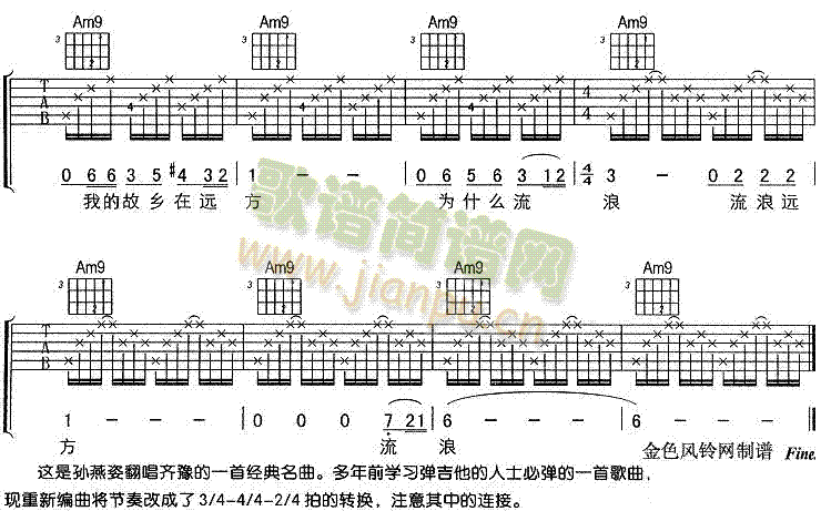 橄榄树(吉他谱)3