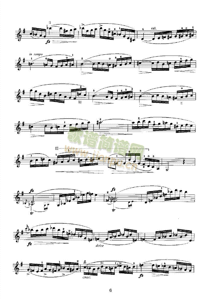 马扎斯小提琴华丽练习曲27首作品36号弦乐类小提琴(其他乐谱)6