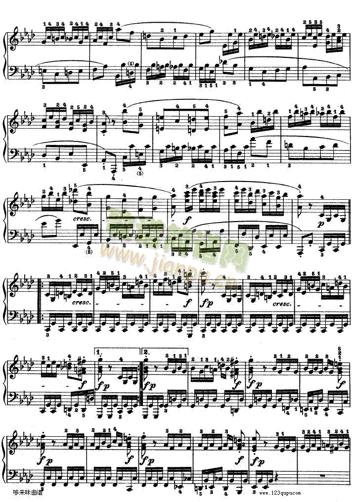 第十二钢琴奏鸣曲--贝多芬(钢琴谱)16
