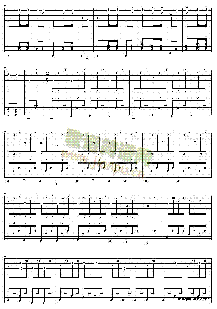 彝族舞曲-殷飙改编完整版吉他谱(吉他谱)3