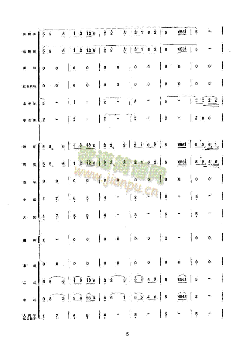 丰收乐队类民乐合奏(其他乐谱)5