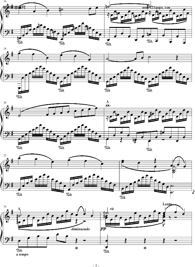 天鹅-圣-桑(钢琴谱)3