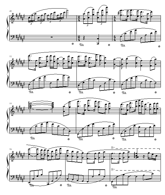 曙光海岸(钢琴谱)5