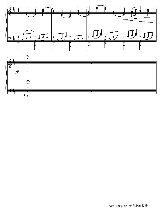 卡农D调钢琴原版(其他乐谱)5