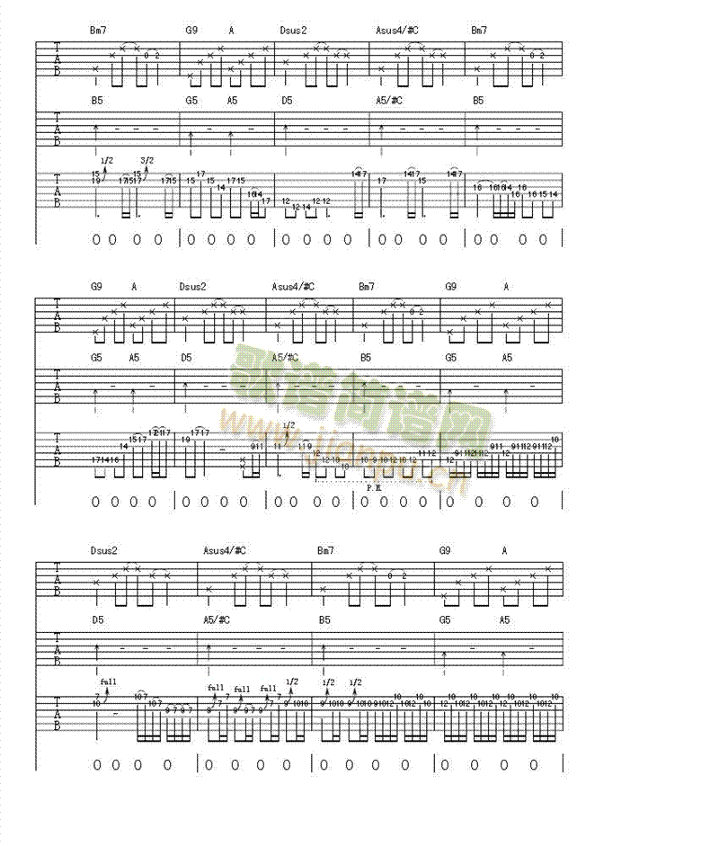 每条伤心的大街(吉他谱)7