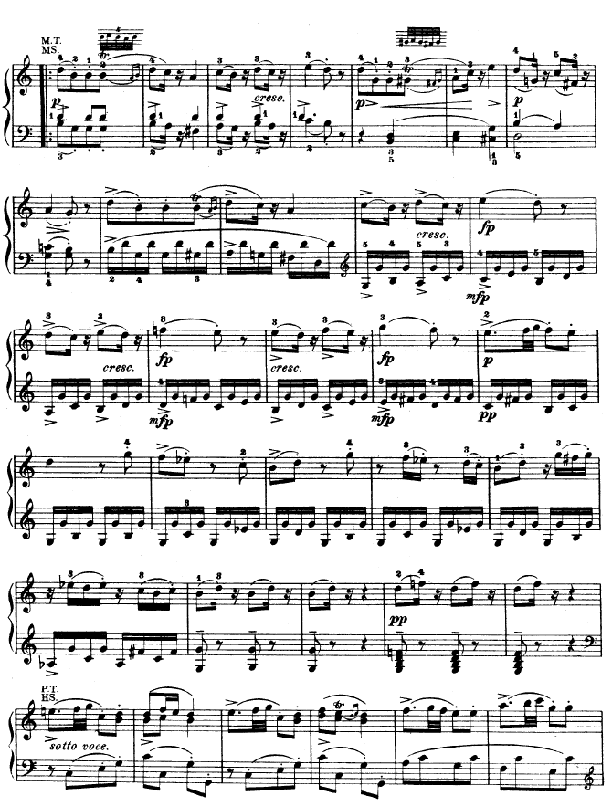 钢琴奏鸣曲kv330(钢琴谱)11