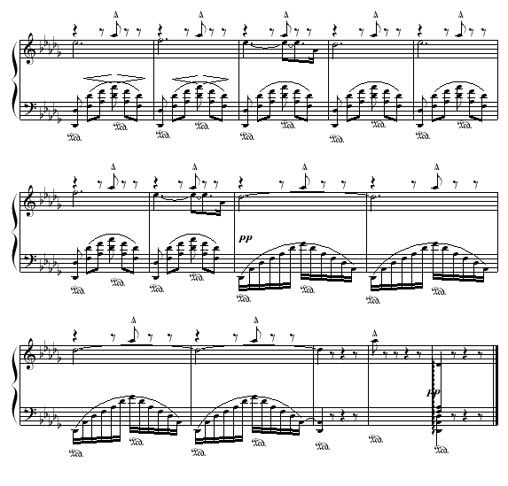 修道院钟声-滴漏(钢琴谱)7