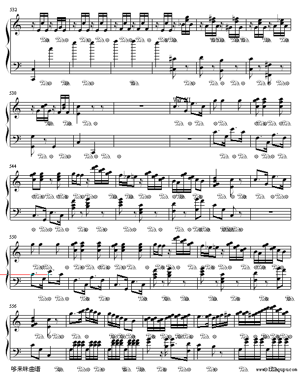 小星星变奏曲-莫扎特(钢琴谱)16