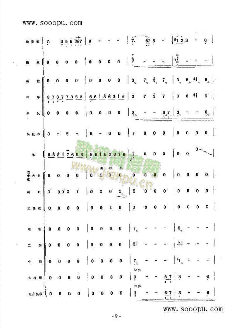 向往民乐类竹笛(其他乐谱)17