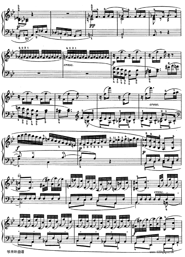 第十一钢琴奏鸣曲-op.22-贝多芬(钢琴谱)20