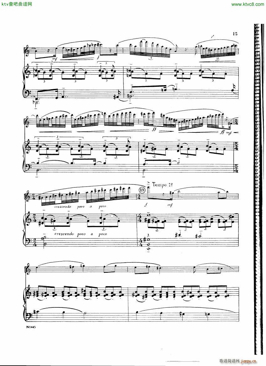 Burton E Flute sonatina score(钢琴谱)14