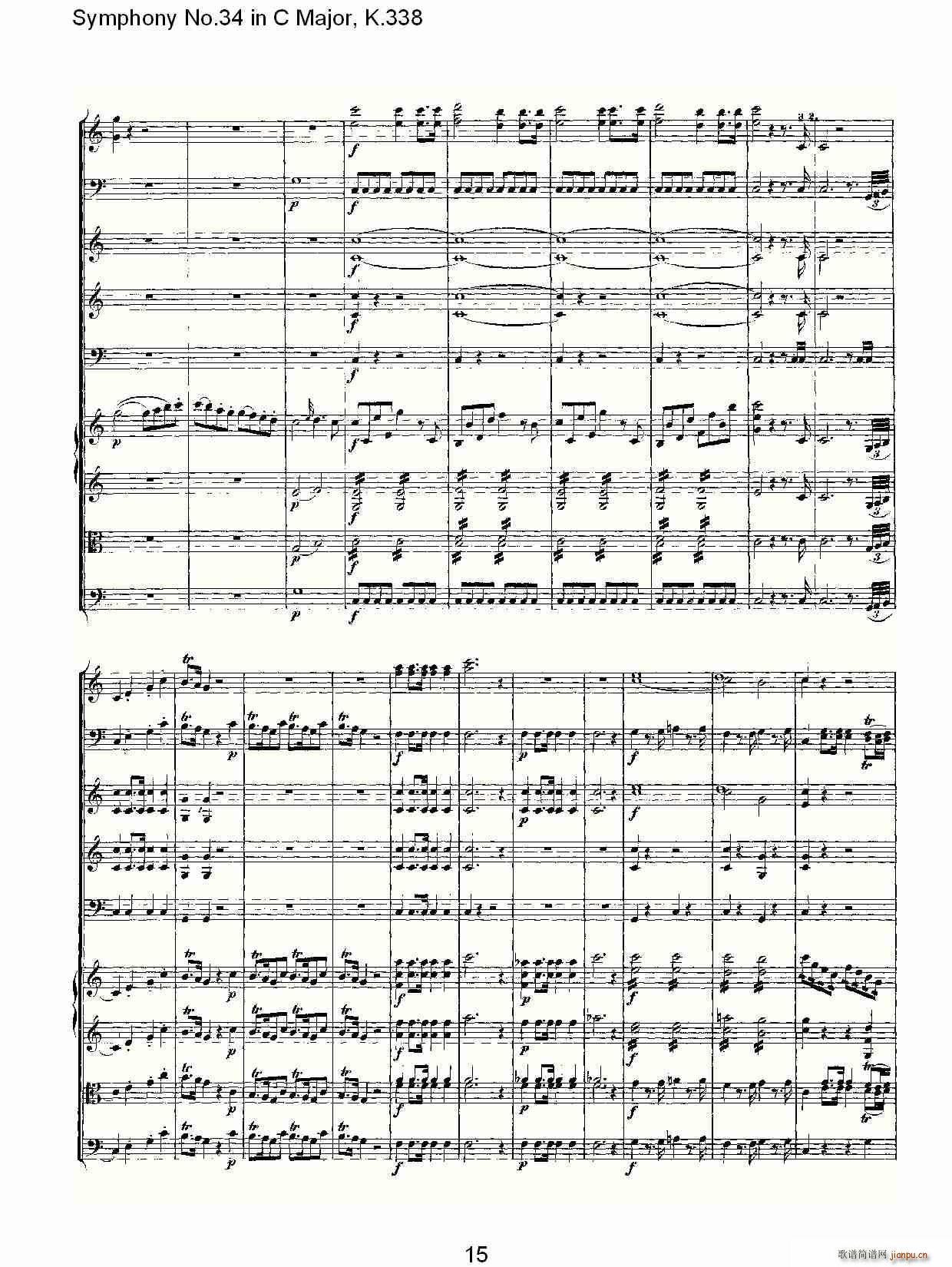 Symphony No.34 in C Major, K.338(十字及以上)15