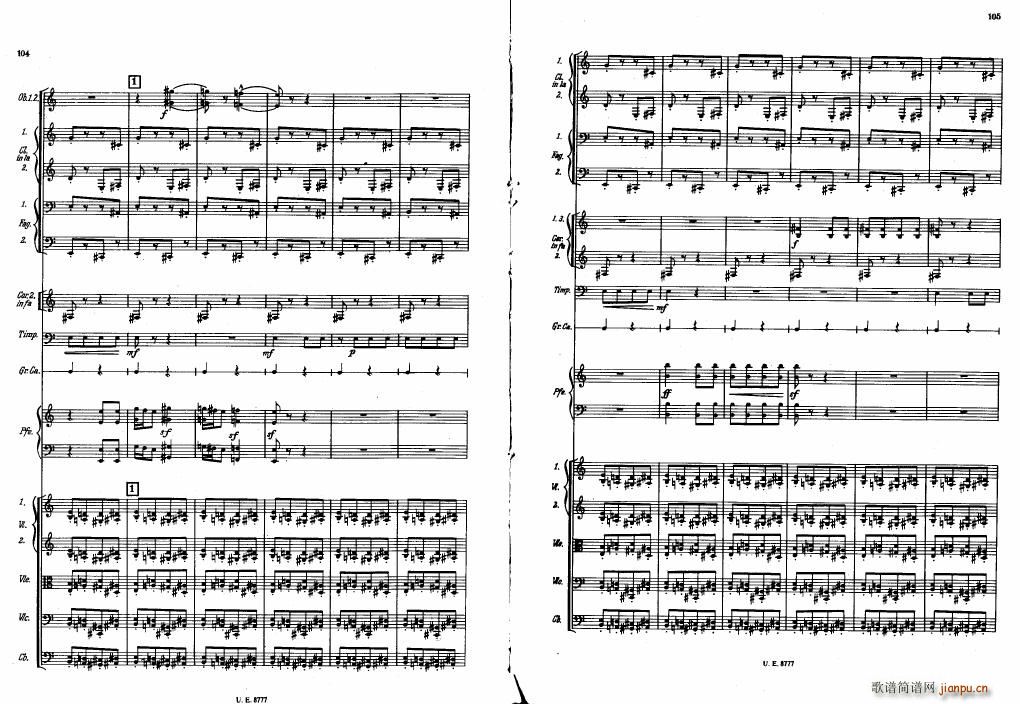 Bartok SZ 83 Piano Concerto No1 Full Score 二(钢琴谱)12