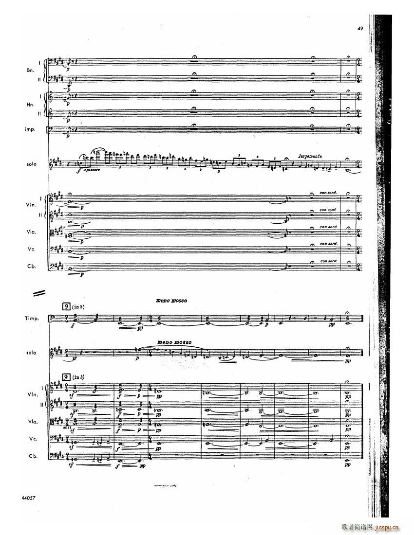 Barber op 14 Violin Concerto Score 二(钢琴谱)8